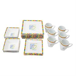 Succession Picasso 'The Heart' pattern dinner service circa 2005, comprising eight dinner ...
