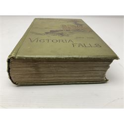 Frank Oates; Matabele Land and the Victoria Falls: A Naturalist`s Wanderings in the Interior of South Africa edited by C.G.Oates second edition, with half-title mounted engraved portrait, chromolithographed plates, lithographed natural history plates, folding engraved maps with partial hand-colouring plain plates and illustrations