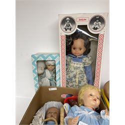 Collection of dolls, to include Pedigree Sarah Ann, Walking doll, etc, together with doll pram and other doll accessories