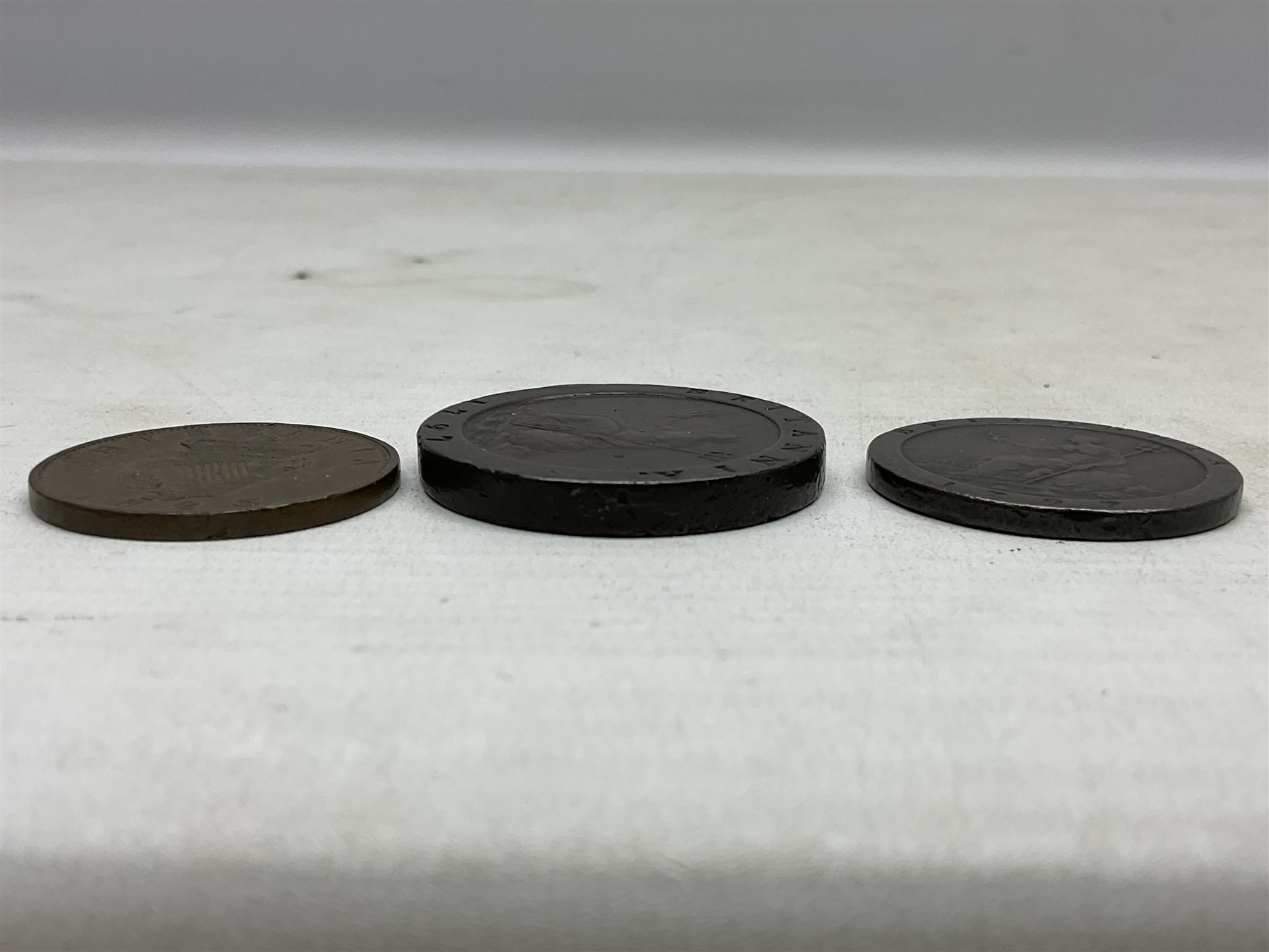 Approximately 90 grams of pre 1920 Great British silver coins, approximately 120 grams of pre 1947 Great British silver coins, George III cartwheel penny and twopence and George IV Irish 1823 penny 