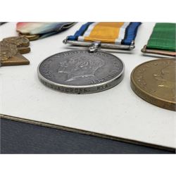 Representative display of five WWI Campaign Stars and Medals to different recipients comprising 1914 'Mons' Star to 13800 Gnr. R. Pexman R.F.A.; 1914-15 Star to TS822 F. Bage T.R. R.N.R.; British War Medal to 90461 Dvr. A.A. Cross R.A.; Mercantile Marine Medal to Patrick J. Magrath; and Victory Medal to 2657 Cpl. W.R. Kenny Norf. Yeo.; all with ribbons (5)