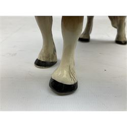 Seven Beswick figures of horses, including Connemara pony in grey no.1641, Arab in bay no.1265, large foal in grey no.947 etc, together with a Goebel figure of a horse (8)