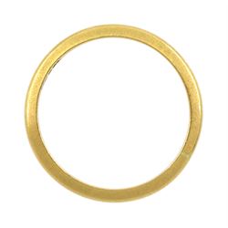  22ct gold wedding band, stamped