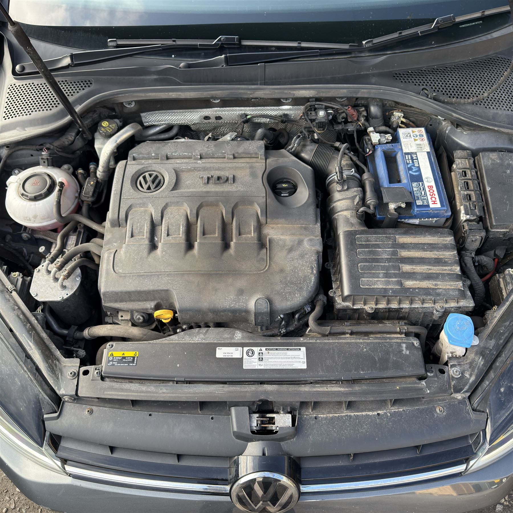 VW Golf, 2 Litre diesel, Automatic, 2018, Grey, MOT till 04/04/2026, 95.500 miles (KT67 NYB) - Car play, Parking sensors - this vehicle is subject to 10% plus VAT buyers premium (12% in total)