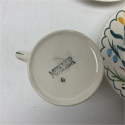 Set of six Midwinter Stylecraft Bella Vista coffee cups and saucers, pattern designed by Jessie Tait