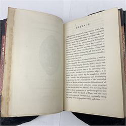 Ingram, James, Memorials of Oxford, The Engravings by John Le Keux from drawings by F. Mackenzie, three volumes, engraved title, frontispiece, plates and illustrations in the text, Oxford,1837, together with Chalmers, Alex, A History of the Colleges, Halls, and Public Buildings, attached to the University of Oxford, two volumes, engraved title, frontispiece, plates and illustrations in the text, Oxford, 1820, (5)
