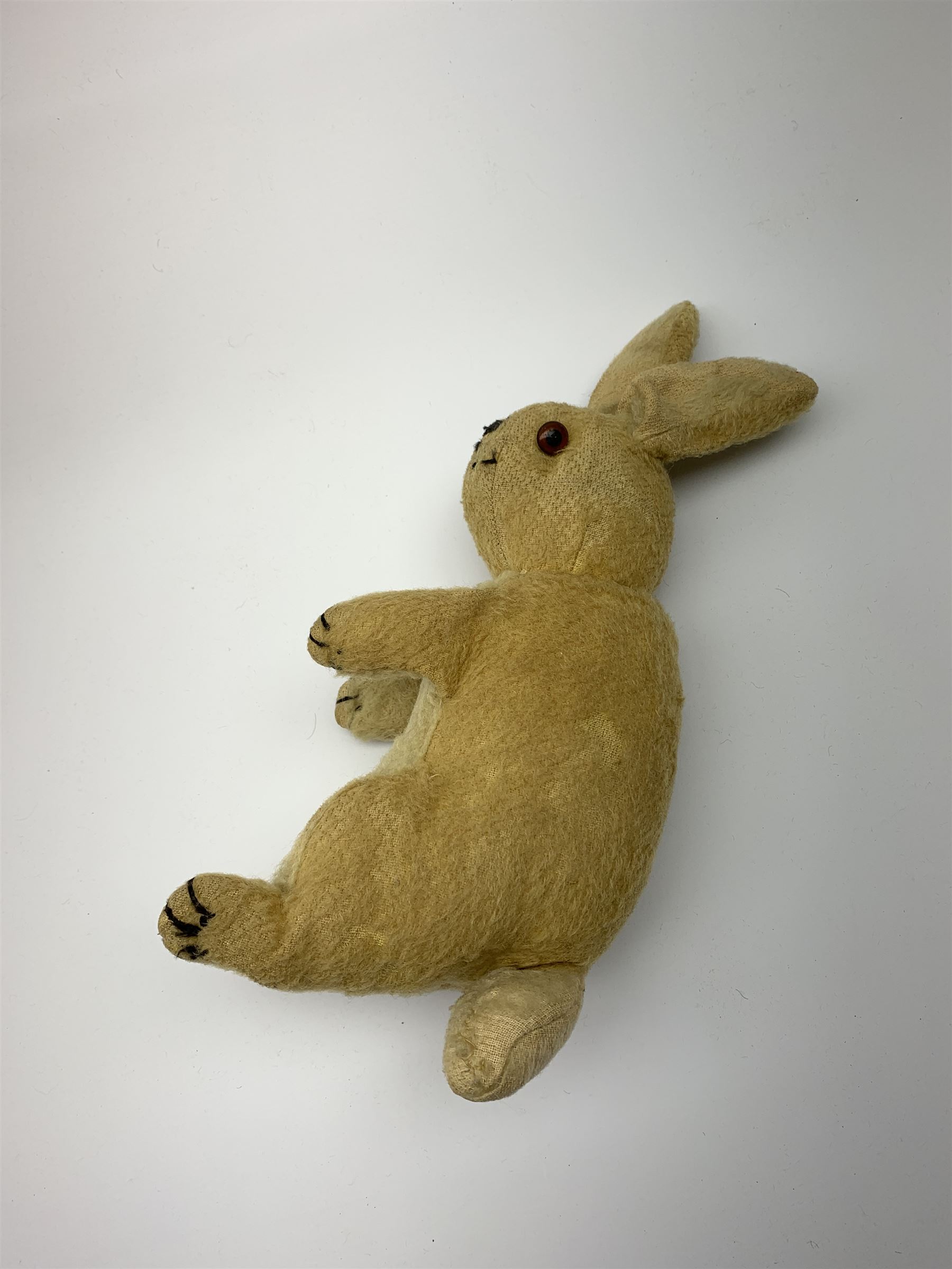 Three 1950s animals comprising unusual hide koala bear with traces of original fur, swivel jointed head, glass eyes and jointed limbs H16
