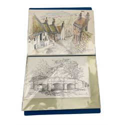 John Brunton Wilson (Yorkshire 20th century): Yorkshire Dales Views, collection of approximately 30 unframed watercolours, max 21cm x 29cm, together with another framed example 19cm x 24cm (qty)