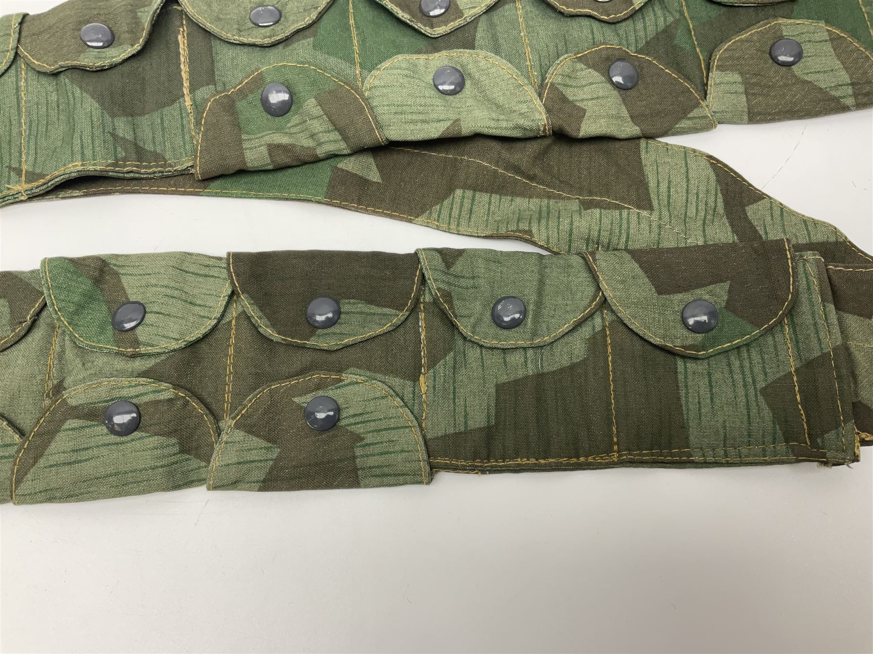 WW2 German Luftwaffe Parachutist's camo bandolier; stamped 0/0510/0052 1943