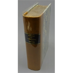  Anon: The Annals of Yorkshire, nd, half calf with marbled boards, 1vol.  