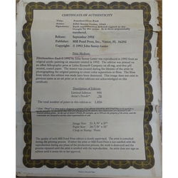 John Seery-Lester (British/American 1946-): 'Ranthambhore Rush', limited edition print No.215/950 pub. 1992 signed and numbered in pencil 58cm x 70cm