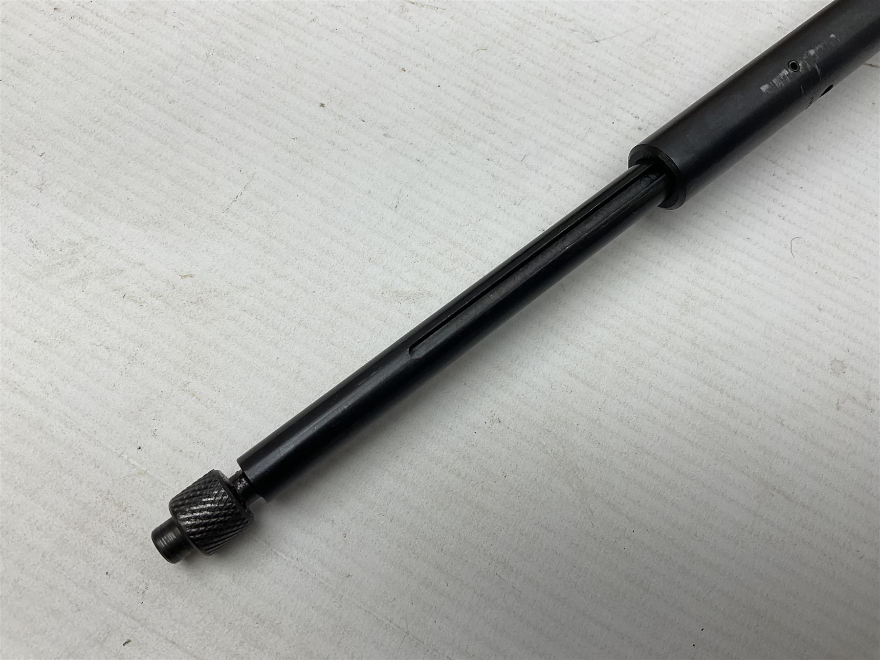 Springfield Armory M1A .22 cal. air rifle with under-lever action and wooden stock; serial no.6300, L116cm overall; in original cardboard box  NB: AGE RESTRICTIONS APPLY TO THE PURCHASE OF AIR WEAPONS.