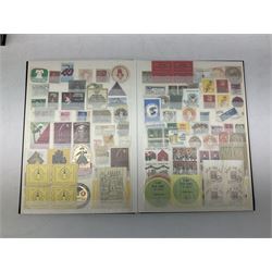 Mixed World stamps including some facsimile stamps, thematic stamps etc, housed in twenty modern stockbooks, in one box