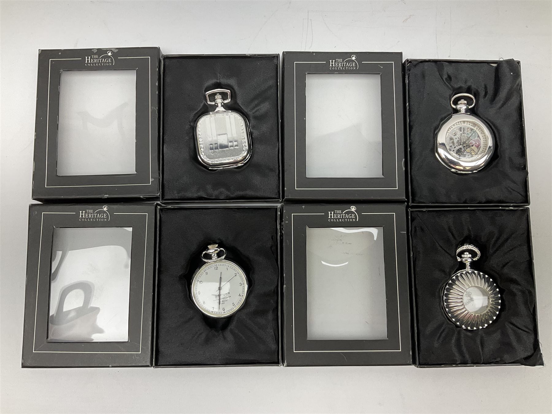 Franklin Mint Bald Eagle pocket watch cased and a collection of twenty