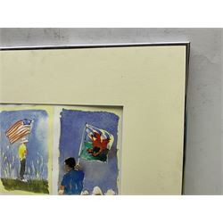 Harold Francis Riley DL (British 1934-2023): Golfing Scenes - 'Kiawah Island Ryder Cup', three limited edition prints signed titled and numbered 2/10 in pencil, max 21cm x 41cm (3) (one unframed)