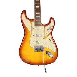 Burns Club Series King Cobra electric guitar in amber burst finish, circa 2015 serial no. 15100493, guitar L101cm