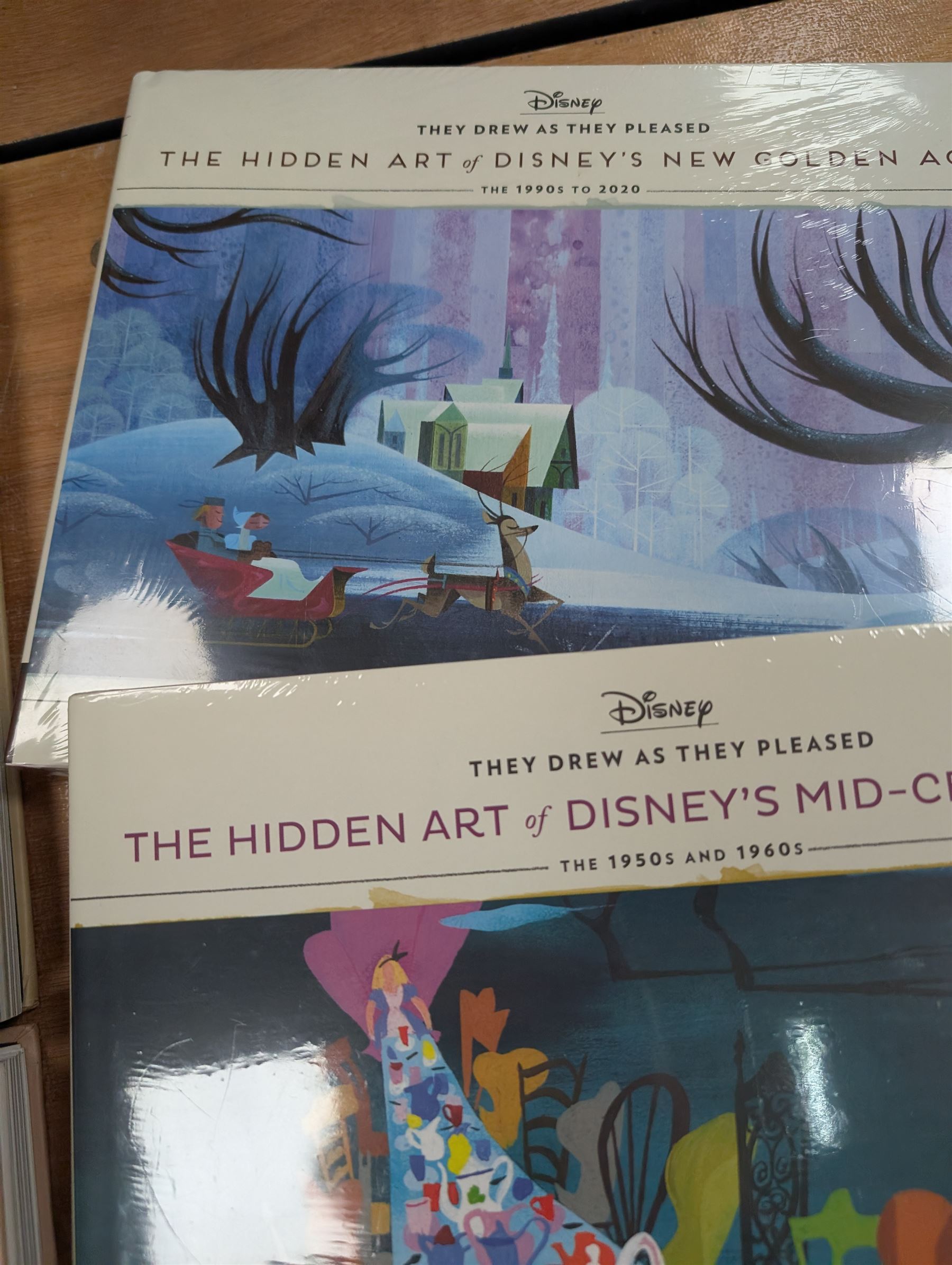 Ten Disney animation books, comprising six volumes of The Hidden Art of Disneys Golden Age - They Drew As They Pleased and four volumes from The Archive Series - Animation, Story, Layout and Design, some still sealed