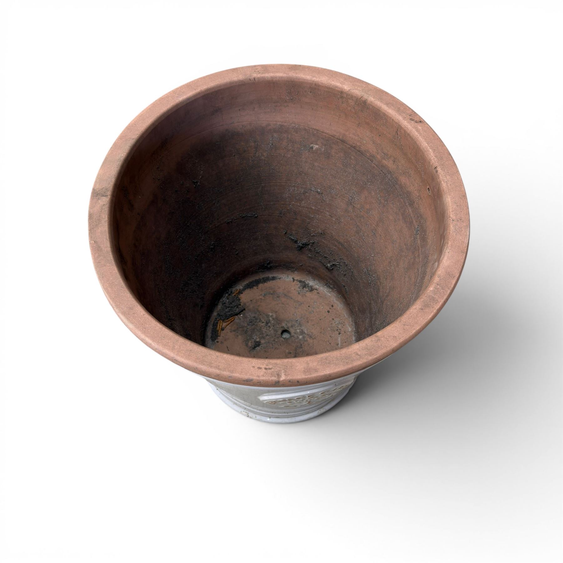 Two large Heritage Garden glazed planters, and a Beauty inspire planter (3)