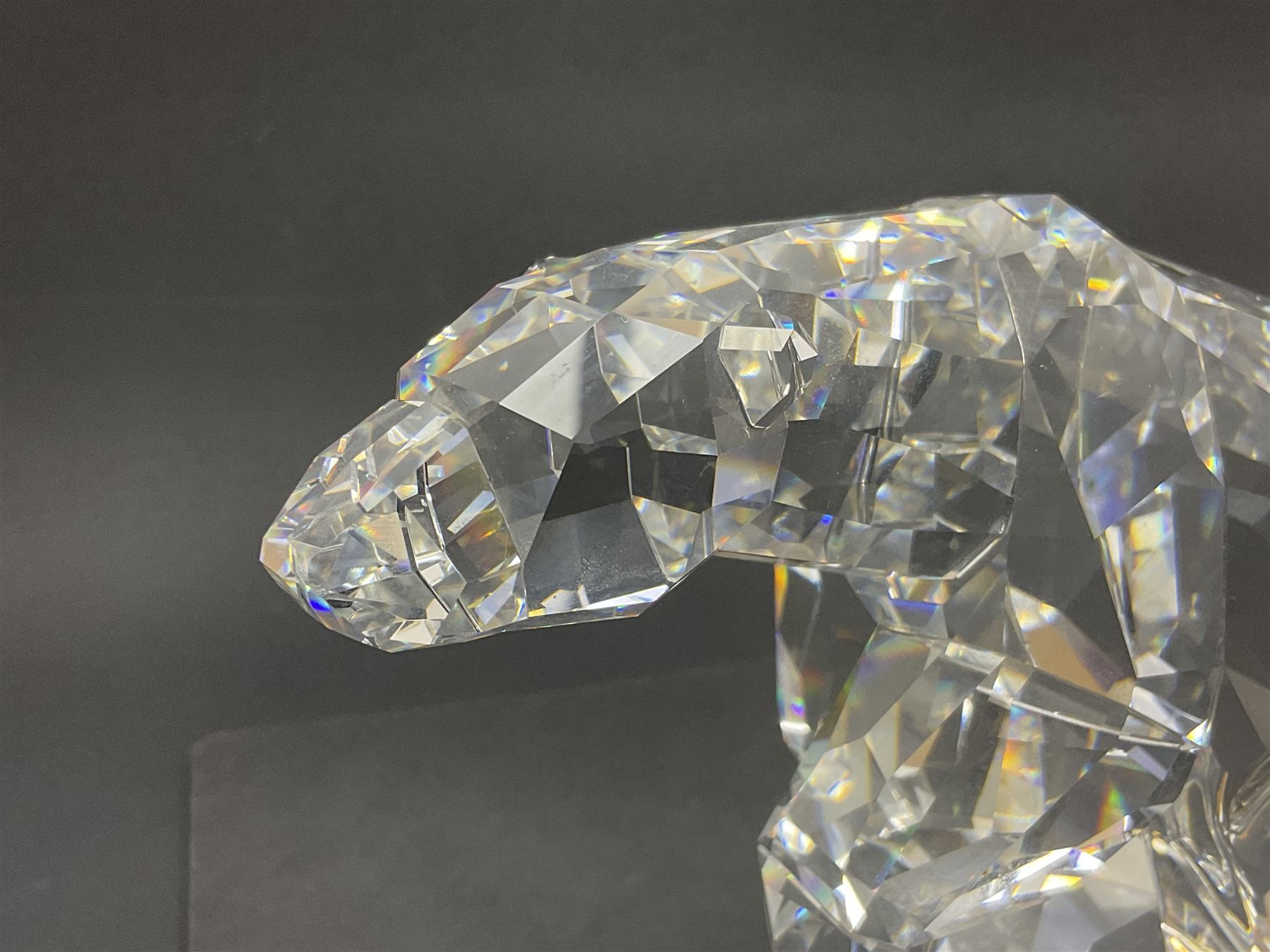 Swarovski Crystal polar bear Nanuc, designed by Heinz Tabertshofer H13cm
