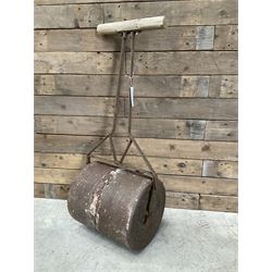 Victorian cast iron garden roller