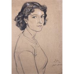 Josephine Ghilchik (British/Australian 1890-1981): 'Deirdre', pencil and chalk signed titled and dated 'Nov 9th 1937', 61cm x 42cm (unframed)