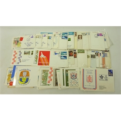  Collection of Great British FDCs, mostly 1960's including Christmas, Concorde, Ascension, history etc, approximately 100, in one box  
