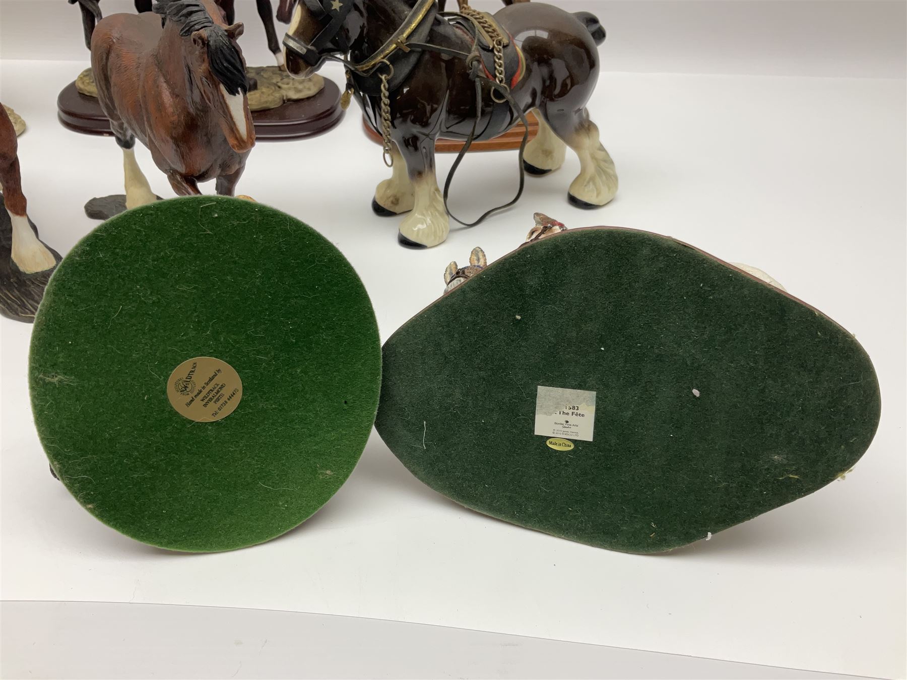 Four Border Fine Arts Action Horses | Antiques, Collectables