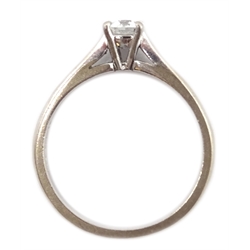  White gold single stone diamond ring, hallmarked 18ct, approx 0.4 carat  