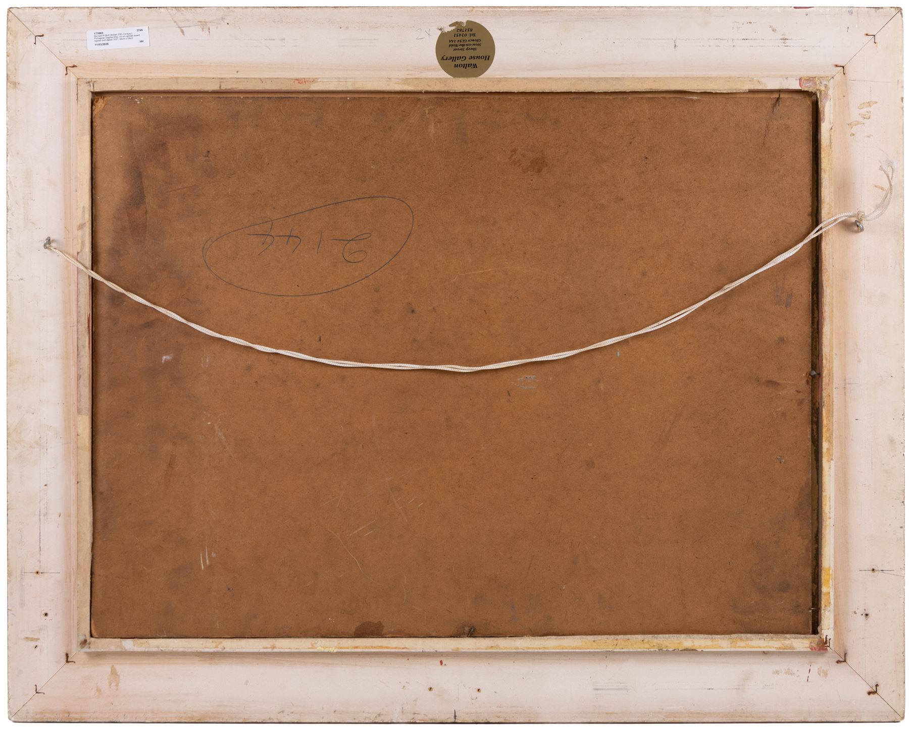 Bernard A Bird (British 20th Century): Portugese Sagres Ship, oil on canvas board signed and dated 1937, 44cm x 59cm 