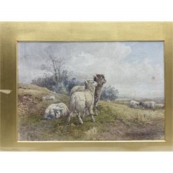 William (Walter) Henry Pigott (British 1810-1901): Cattle and Sheep, pair watercolours signed, the latter dated '81, 17cm x 26cm (2)