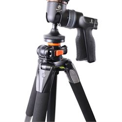 Vanguard Alta Series 70 tripod with a GH-200 pistol-grip ball head, in soft carry case, together with an Opticron Hide Clamp
