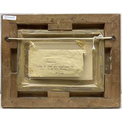 Alfred Augustus Glendening Snr. (British 1840-1921): Cattle and Sheep beside the River Dee, pair oils on board and canvas signed with monograms and dated '09, 19cm x 29cm (2)
Provenance: with original hand written letter of provenance from Uncle Bob (R W Cameron, Tailor of Queen's Road, London) gifting the pictures to his niece Diddy for her 21st Birthday dated March 1st 1910