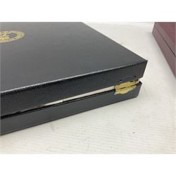 Five Spode Mulberry Hall limited edition Regimental commemorative plates - Argyll & Sutherland Highlanders No.9/500; Cheshire Regiment No.352/500; Kings Own Scottish Borderers No.113/500; Black Watch Royal Highland Regiment No.331/500; and Royal Welch Fusiliers No.309/500; all boxed with certificates (5)