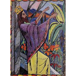 Edward Harris Wolfe (South African 1897-1982): 'Song of Songs', set of twelve limited edition lithographs on silvered paper each signed and numbered 228/250 in pencil, 36cm x 26cm, in matching frames (12)