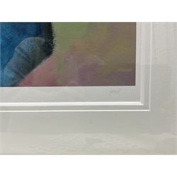 Downe Burns (American Contemporary): 'Colourworld II', limited edition print signed titled and numbered 45/195 in pencil, 46cm x 77cm 