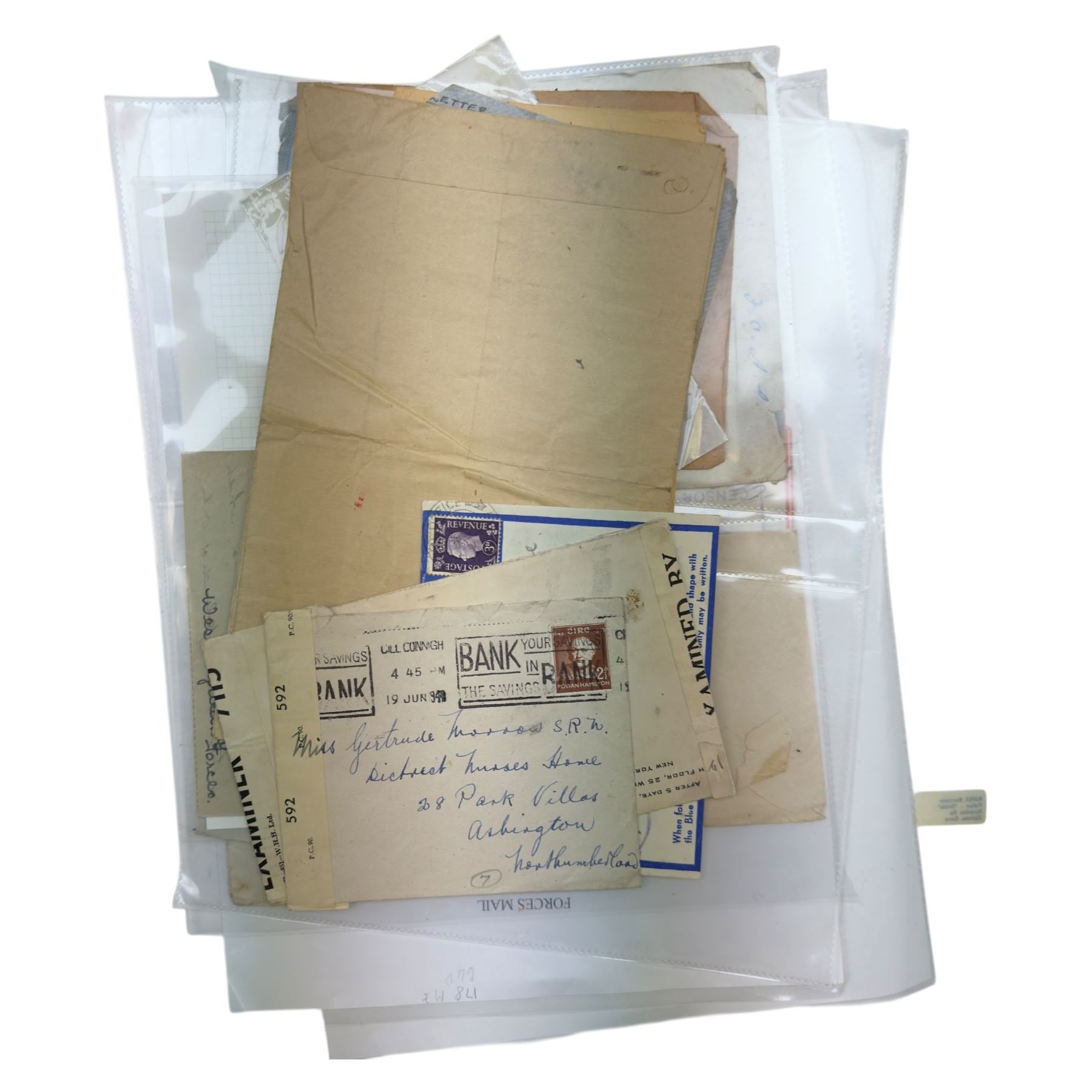 Collection of Prisoner Of War mail, including postcards, letters, envelopes, from French, Italian and other European prisoners, mainly from Germany prisoner of war camp at Stammlager  
