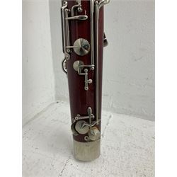 Lafleur bassoon imported by Boosey & Hawkes from Czechoslovakia, serial no.8 2600; in fitted hard carrying case with crooks and accessories