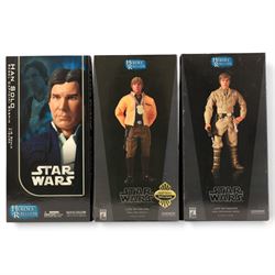 Three Sideshow Collectibles Star Wars Heroes of the Rebellion 1:6 scale figures, comprisin...