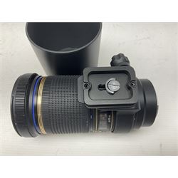 Nikon 'ED AF Micro Nikkor 200mm 1:4D' lens, Tamron 'SP Di AF 180mm 1;3.5 Macro1:1' lens, serial no 501075 and Tamron 'AF 70-300mm 1:4-5.6 Tele-Macro (1:2) ' lens, serial no 305906  