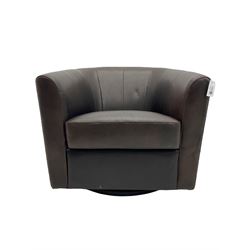 Laura Ashley - tub shaped swivel armchai