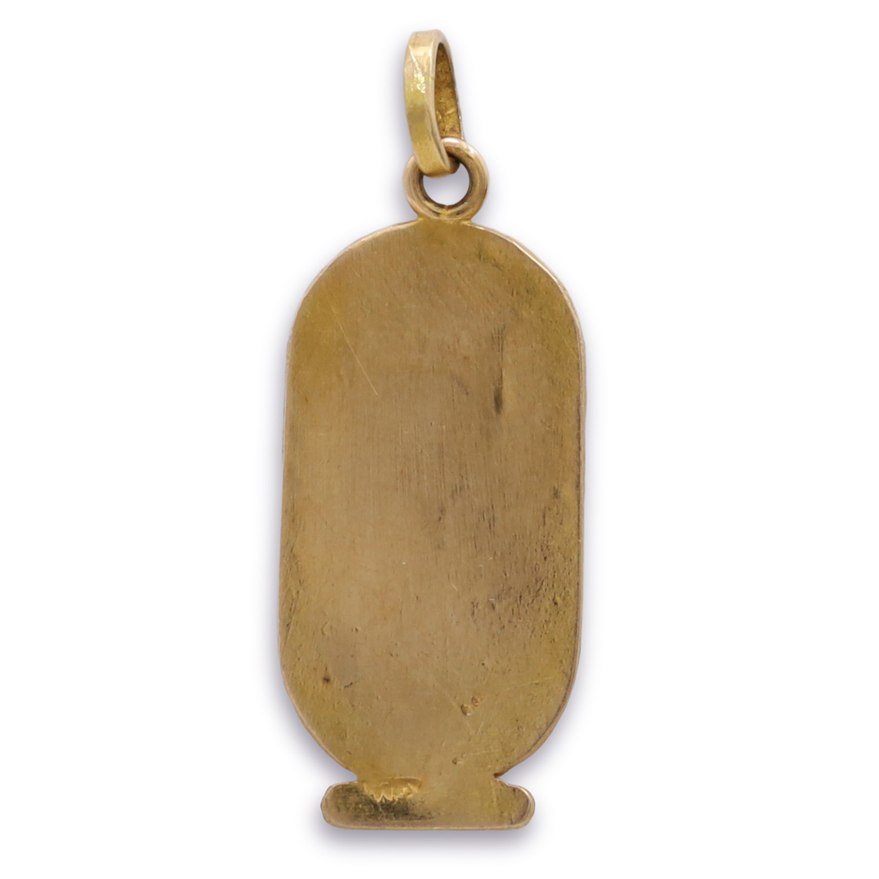 18ct gold Egyptian hieroglyph pendant