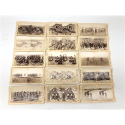  Twenty Underwood & Underwood stereograph cards depicting Boer war scenes (20)  