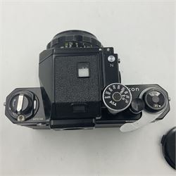 Nikon F Photomic Tn camera body, serial no. 6876146, circa 1967 with 'Nikon NIKKOR-S.C Auto 1:1.4 f=50mm' lens, serial no. 1446384 