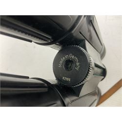 Pair of Optolyth 12 x 63 binoculars, made in Germany, serial no 82186, in leather case