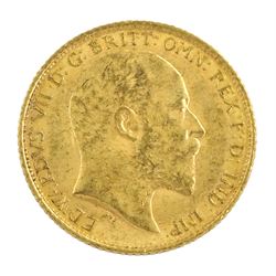 King Edward VII 1907 gold half sovereign