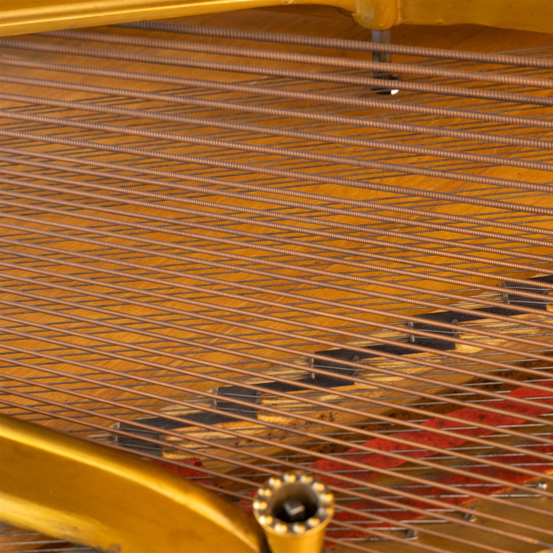 Steinway & Son, New York & Hamburg- Model B, overstrung Drawing Room Grand Piano in a rosewood case, Serial No 87297 (1896/7), with 85 ivory covered and ebony keys A0-A7(7 octaves) with an adjustable fretted music desk, brass fittings and pedals, Steinway “Fireplug” straight columnar and fluted legs with roller castors and conforming lyre, duplex stringing with agraffs, bass strings copper wound with a steel core, steel tuning pins, original Steinway action, hammers, keys, felts, and dampers, with una-corda, sostenuto and sustain pedals, Overstrung iron frame detailing numerous Steinway patents, awards, and features. Tuned to Concert pitch (A=440). 
With an adjustable single stool. 

This item has been registered for sale under Section 10 of the APHA Ivory Act HLB1KY67