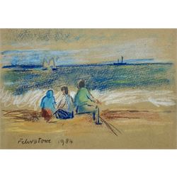 Jean Alexander (British 1911-1994): 'Felixstowe' Suffolk, pastel titled and dated 1984, 15 cm x 22cm
Provenance: with Abbott & Holder, Museum Street, London 2003, receipt attached verso; from the artist's estate