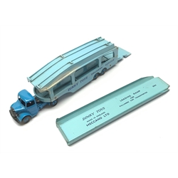 Dinky - Pullmore Car Transporter No.982 with Loading Ramp No.994 including paperwork; and Euclid Rear Dump Truck No.965, both boxed (2)