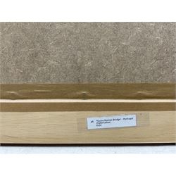 Sarah Garforth (British Contemporary): 'Tavira Roman Bridge Portugal', watercolour signed, titled verso 40cm x 25cm