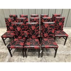 Thirteen high back restaurant dining cha